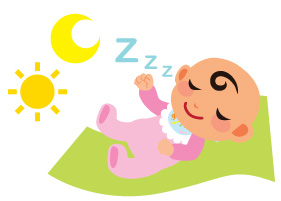 BB在媽媽的子宮裏不分晝夜,所以在初生頭一、兩個月也一樣,疲倦便睡覺